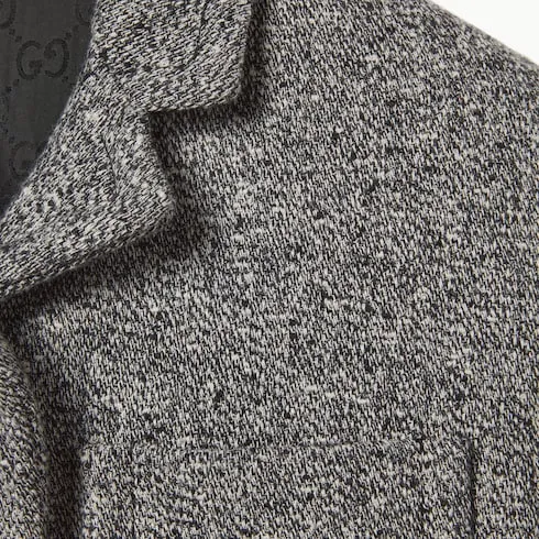 Double Cotton-Wool Mouliné Jacket