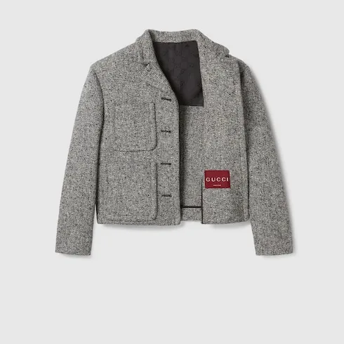 Double Cotton-Wool Mouliné Jacket