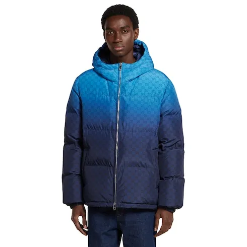 Printed Poplin Tech Zip Jacket