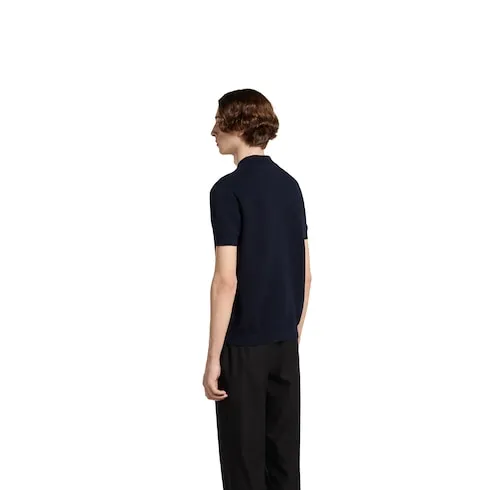 Cotton Piquet Polo Shirt With Web