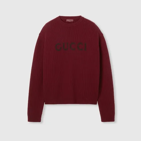 Wool Cashmere Rib Knit Sweater