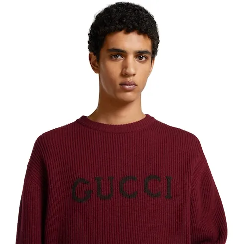 Wool Cashmere Rib Knit Sweater