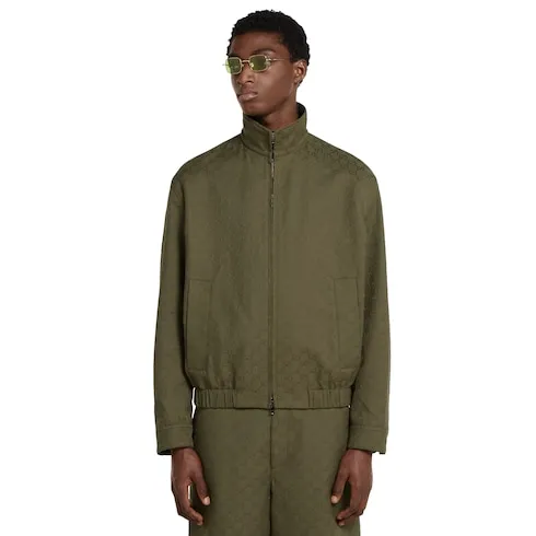 Gg Canvas Bomber Jacket