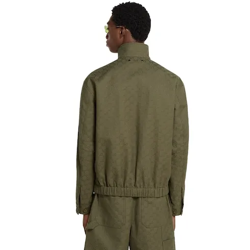Gg Canvas Bomber Jacket