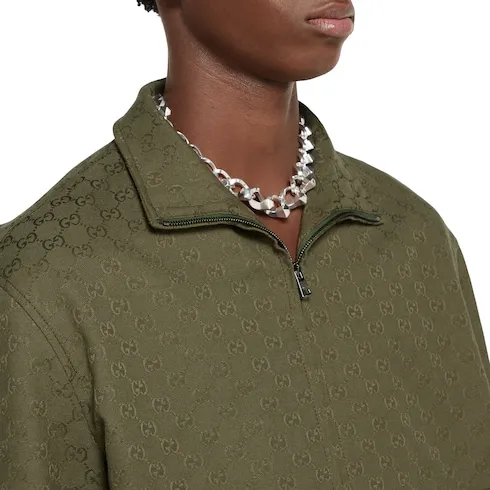 Gg Canvas Bomber Jacket