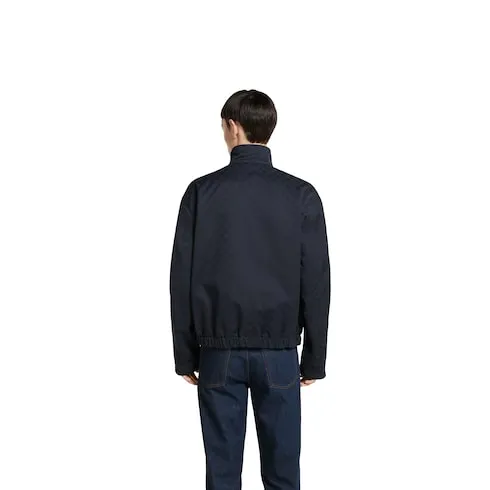 Reversible Cotton Gabardine Zip Jacket