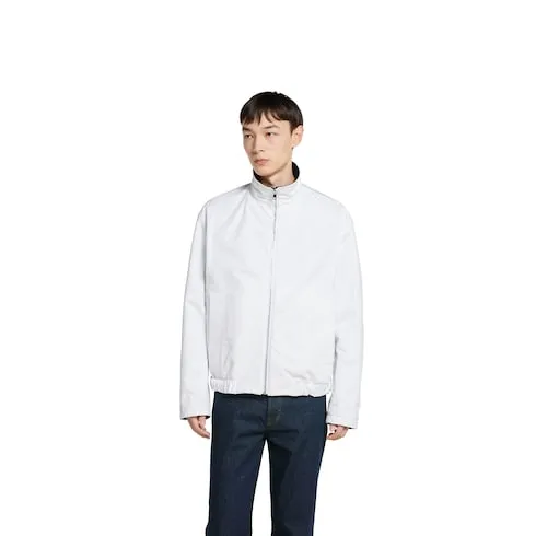 Reversible Cotton Gabardine Zip Jacket
