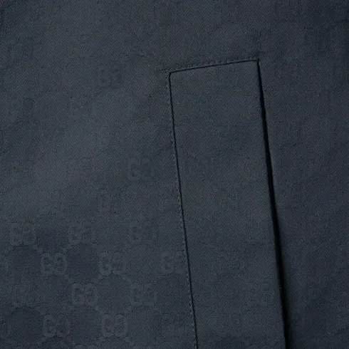 Reversible Cotton Gabardine Zip Jacket