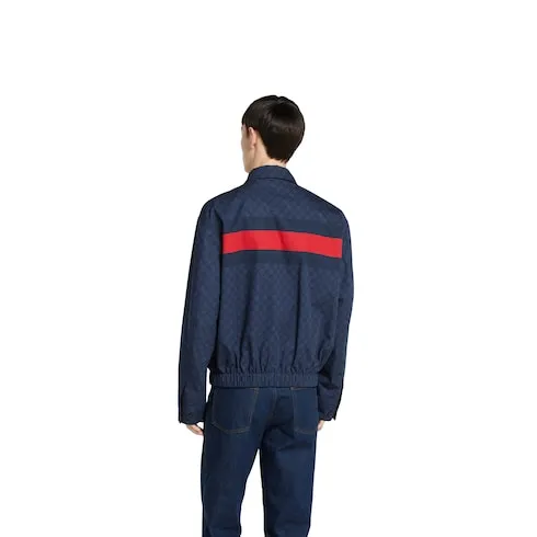 Gg Cotton Poplin Jacket With Web