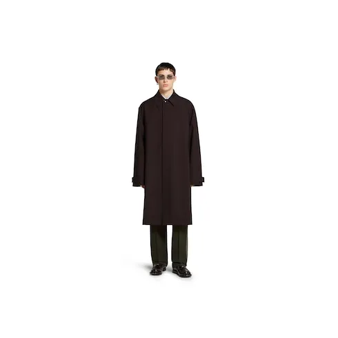 Bonded Wool Coat With Logo