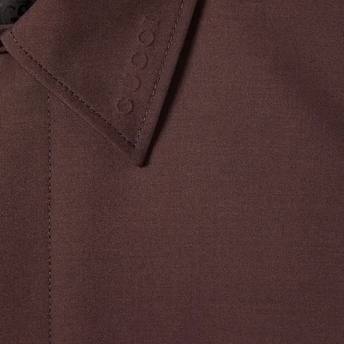 Bonded Wool Coat With Logo