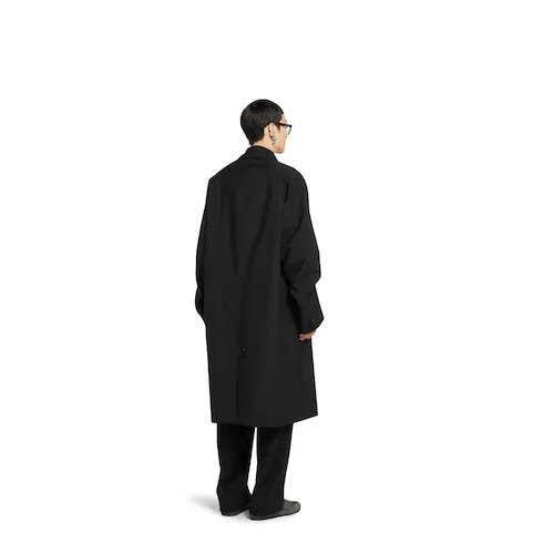 Bonded Wool Coat With Logo