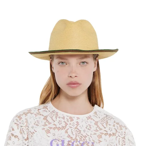 Straw Hat With Web