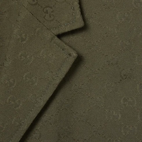 Cotton Blend Gg Canvas Jacket