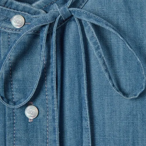 Denim Shirt With Horsebit