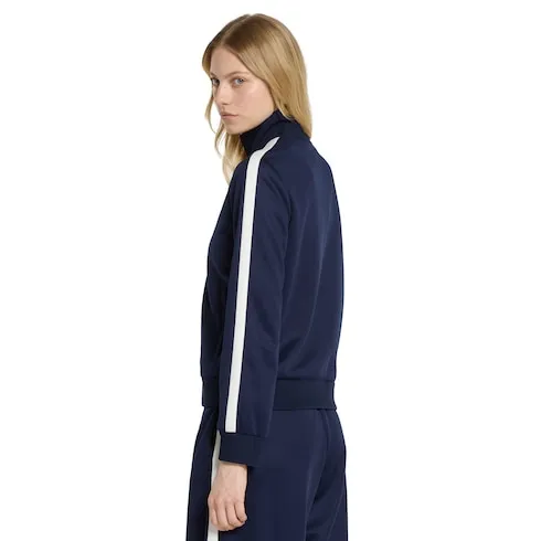 Technical Jersey Zip Jacket With Embroidery