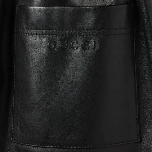 Bonded Leather Shorts With Jersey Shorts
