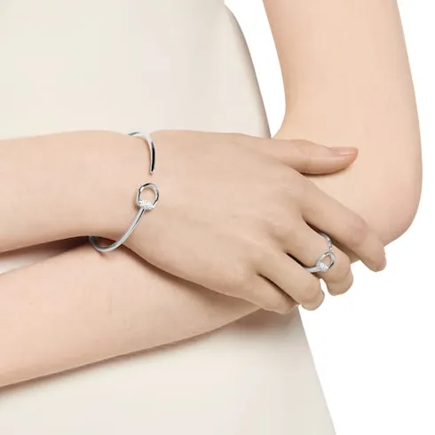 Gucci Horsebit Diamond 18K Cuff Bracelet