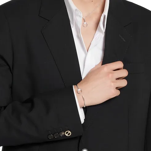 Gucci Horsebit Diamond 18K Cuff Bracelet