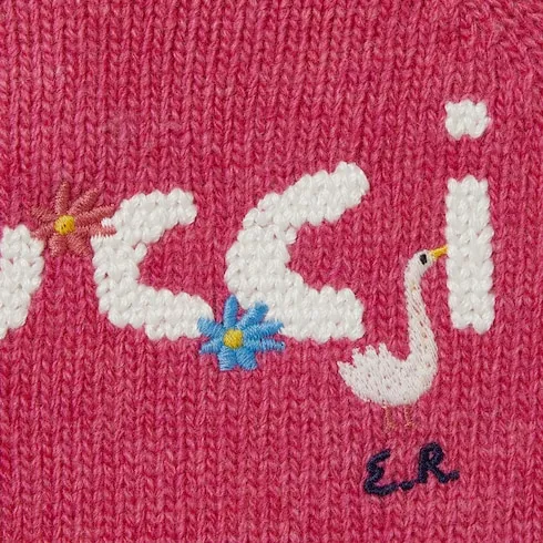 Baby Wool Sweater With Embroidery