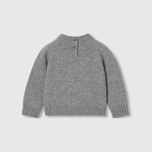 Baby Wool Sweater With Embroidery