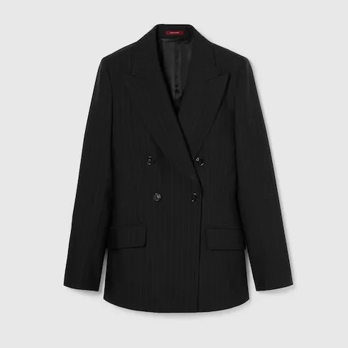 Pinstripe Gucci Wool Jacquard Jacket