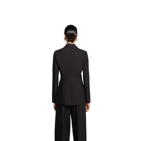 Pinstripe Gucci Wool Jacquard Jacket