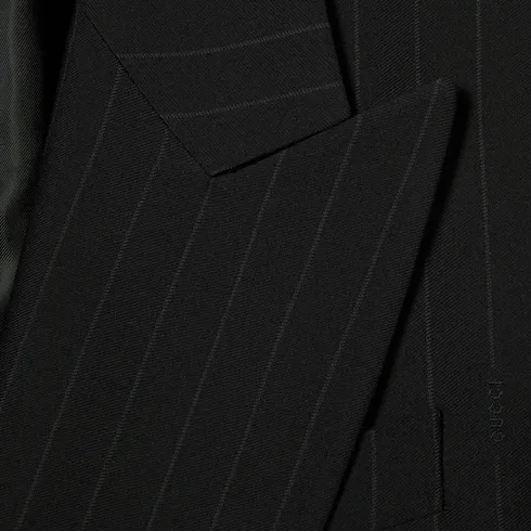 Pinstripe Gucci Wool Jacquard Jacket