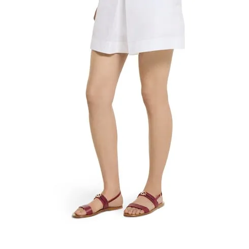 Sandal With Interlocking G And Web