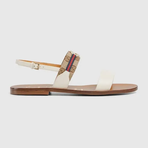 Sandal With Interlocking G And Web