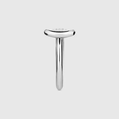 Gucci Horsebit Diamond 18K Ring