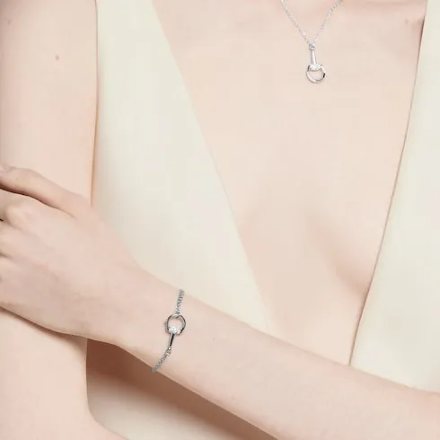 Gucci Horsebit Diamond 18K Bracelet
