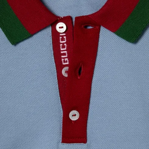 Baby Cotton Polo Shirt With Web