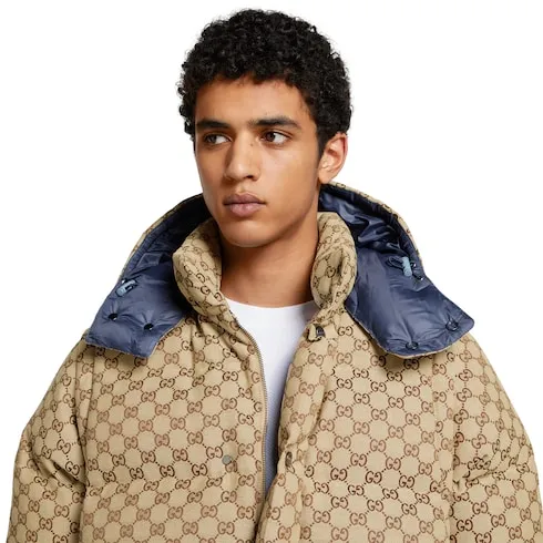 Gg Canvas Down Jacket