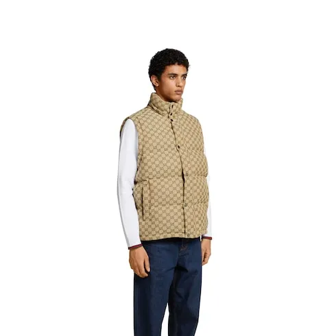 Gg Canvas Down Jacket