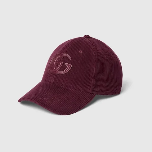 Velvet Baseball Hat With Embroidery