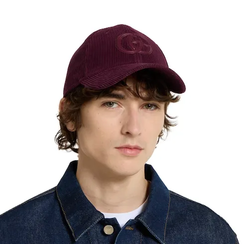 Velvet Baseball Hat With Embroidery