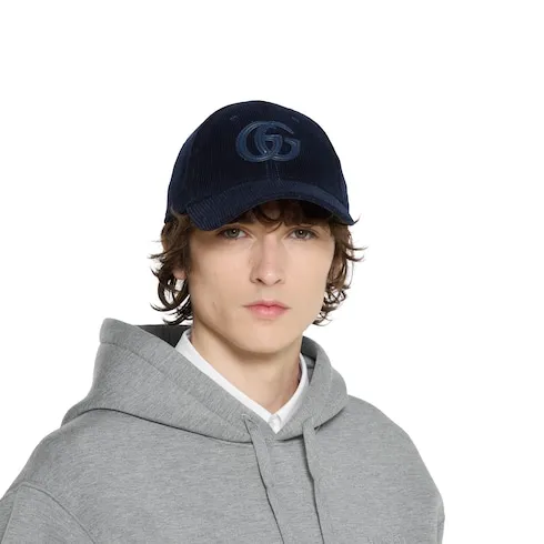 Velvet Baseball Hat With Embroidery