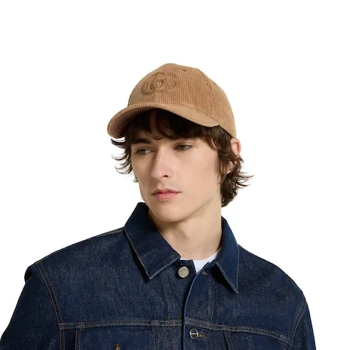 Velvet Baseball Hat With Embroidery