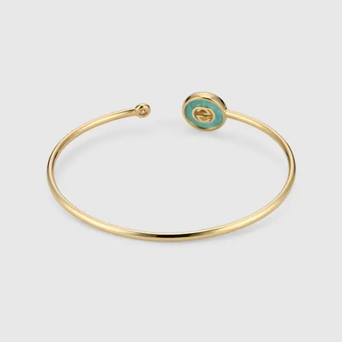 Gucci Interlocking 18K Bangle Bracelet