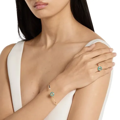 Gucci Interlocking 18K Bangle Bracelet