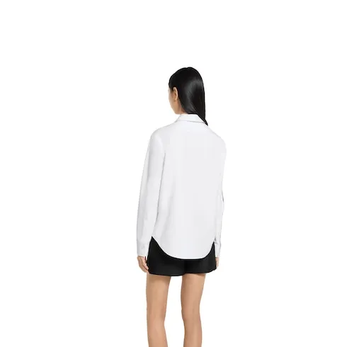 Cotton Poplin Shirt With Horsebit