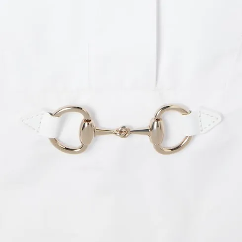 Cotton Poplin Shirt With Horsebit