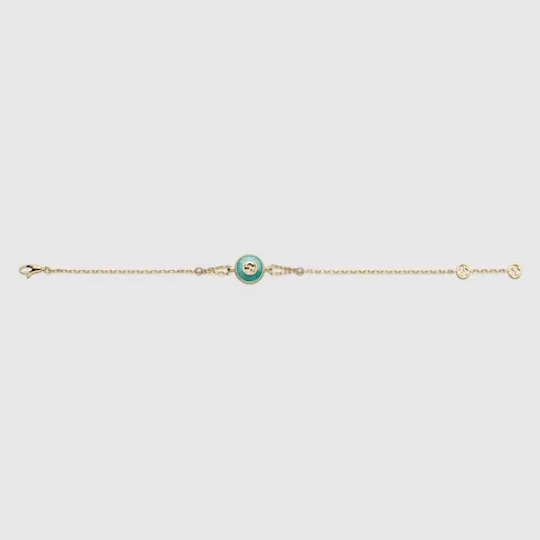 Gucci Interlocking 18K Chain Bracelet