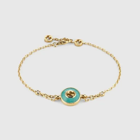 Gucci Interlocking 18K Chain Bracelet