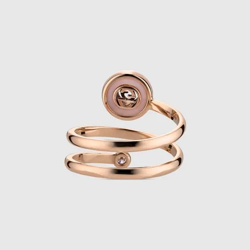 Gucci Interlocking 18K Spiral Ring