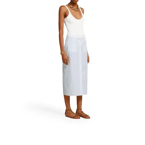 Gucci Cotton Fil Coupé Skirt