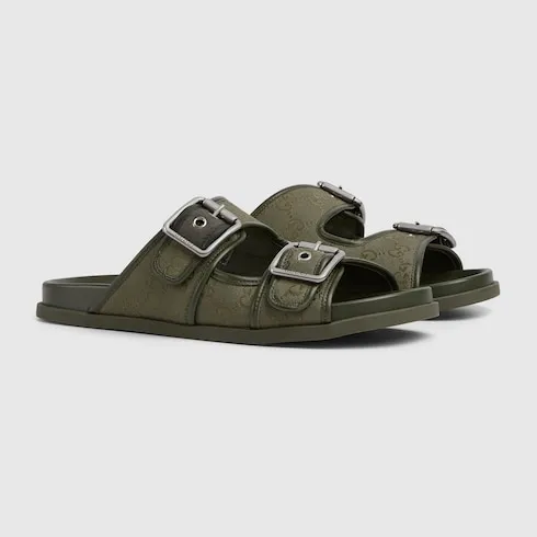 Slide Sandal With Buckles