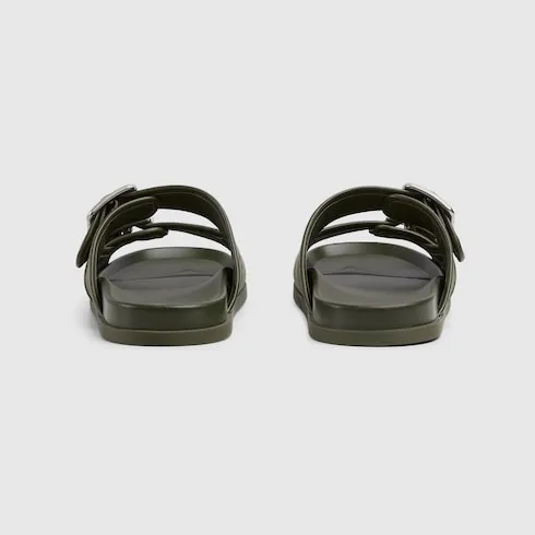Slide Sandal With Buckles
