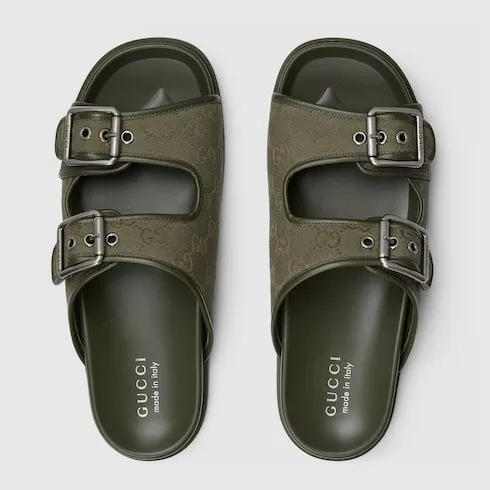 Slide Sandal With Buckles